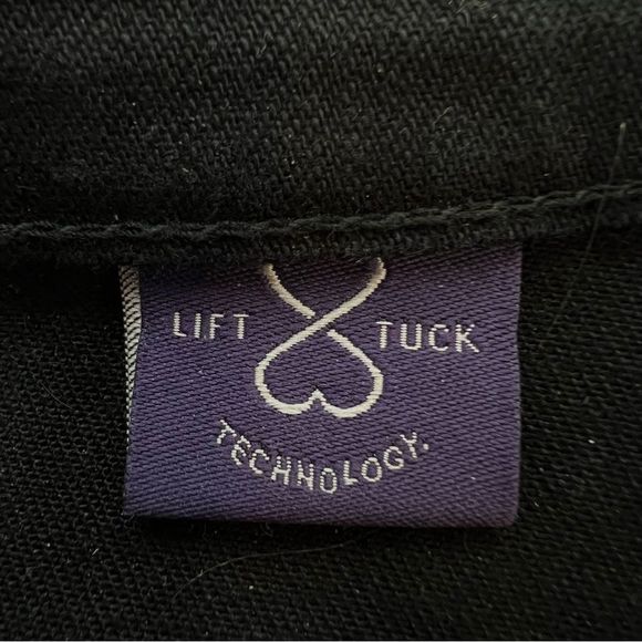 NYDJ Not Your Daughters Jeans Lift Tuck Wide Leg Crop Denim Black Size 8P - Picture 4 of 7